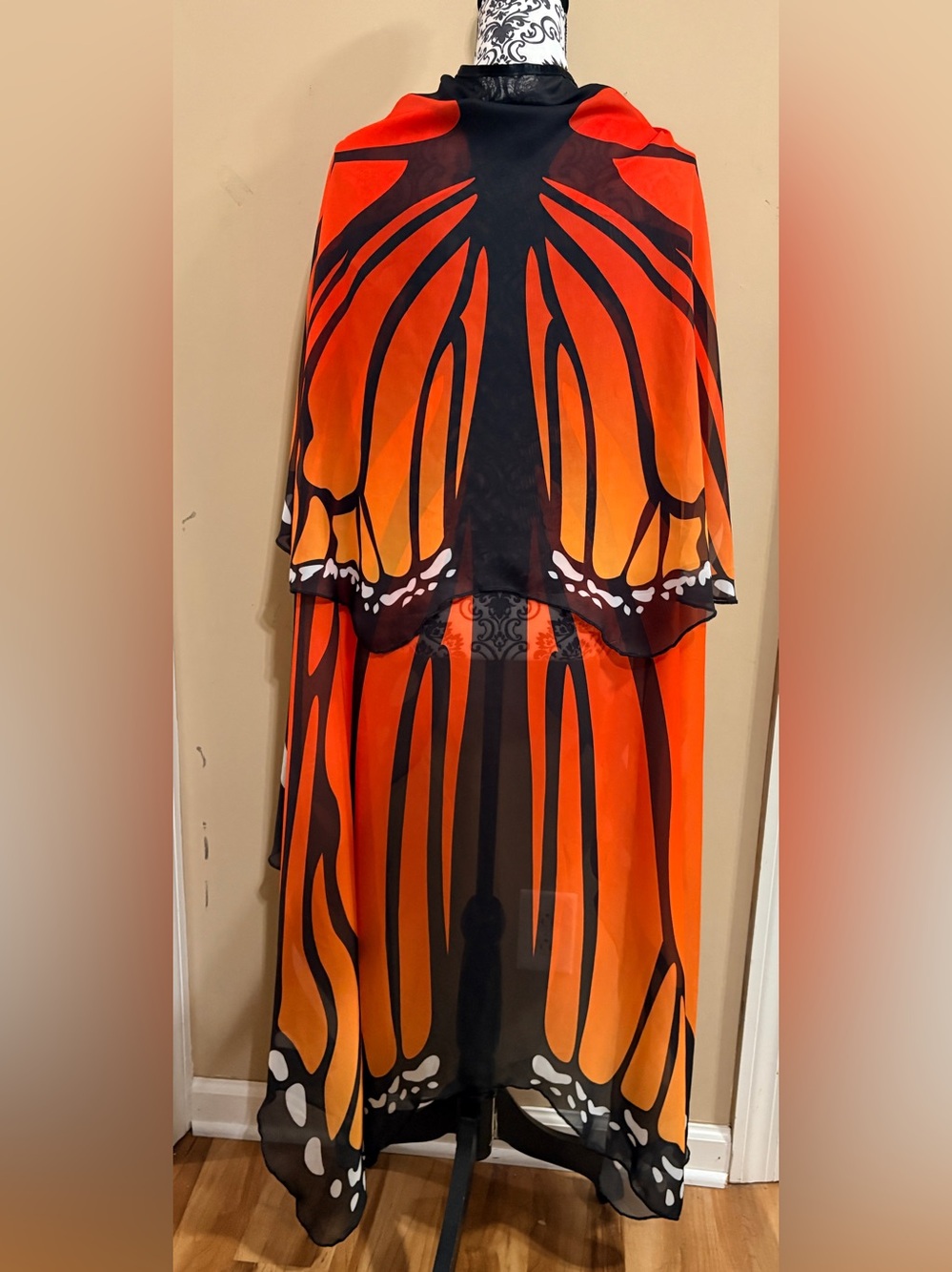 Monarch Butterfly Orange & Black Cape